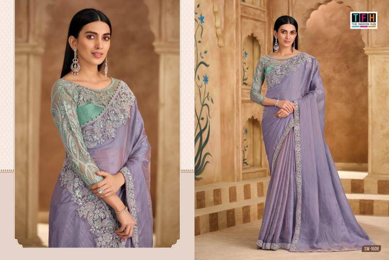 TFH sandalwood 16th edition Wholesale saree suppliers in Mumbai